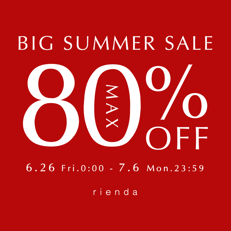 rienda�i���G���_�j�̃V���b�v�j���[�X�u�ySALE�zBIG SUMMER SALE�IMAX80��OFF�I�v