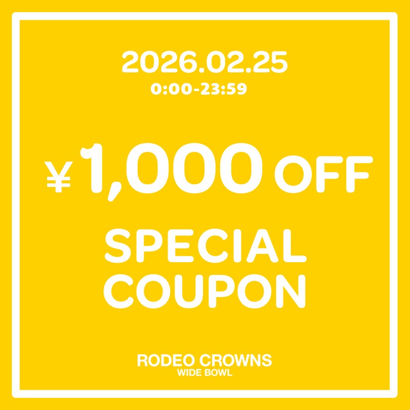 RODEO CROWNS WIDE BOWL�i���f�I�N���E���Y���C�h�{�E���j�̃V���b�v�j���[�X�u�yRODEO CROWNS WIDE BOWL�z�{������1000�~OFF�N�[�|���z�z�I�I�v