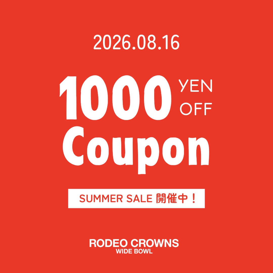RODEO CROWNS WIDE BOWL�i���f�I�N���E���Y���C�h�{�E���j�̃V���b�v�j���[�X�u�yRODEO CROWNS WIDE BOWL�z�{������1000�~OFF�N�[�|���z�z�I�I�v