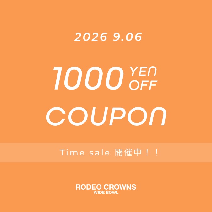 RODEO CROWNS WIDE BOWL�i���f�I�N���E���Y���C�h�{�E���j�̃V���b�v�j���[�X�u�yRODEO CROWNS WIDE BOWL�z�{������1000�~OFF�N�[�|���z�z�I�I�v