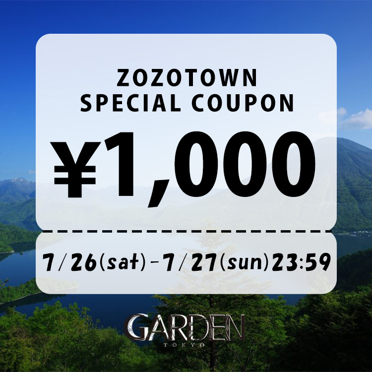 GARDEN TOKYOiK[f@gELEj̃Vbvj[XuyGARDENTOKYOz7/26-7/271,000~N[|zzv