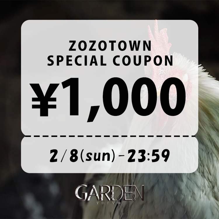 GARDEN TOKYO�i�K�[�f���@�g�E�L���E�j�̃V���b�v�j���[�X�u�yGARDEN TOKYO�z2/8������1,000�~�N�[�|���z�z�v