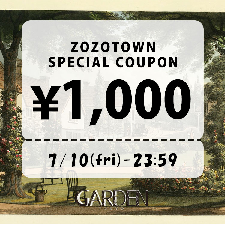 GARDEN TOKYO�i�K�[�f���@�g�E�L���E�j�̃V���b�v�j���[�X�u�yGARDEN TOKYO�z7/10������1,000�~�N�[�|���z�z�v