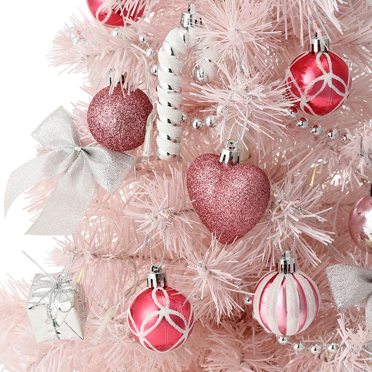 クリスマスツリー スターターセット 150cm ピンク（インテリア雑貨
