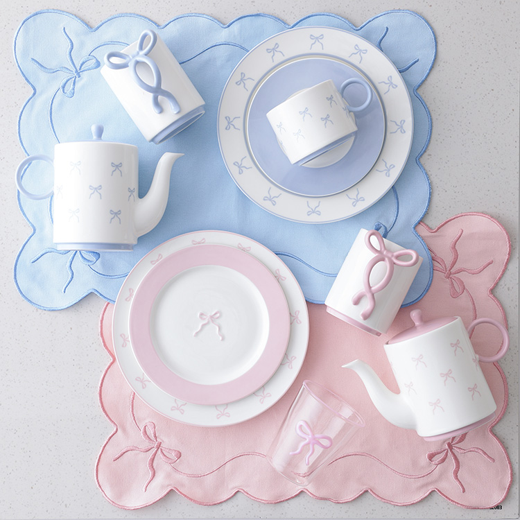 フランフラン ベリープレートs 4枚セット リボン プレート S ピンク