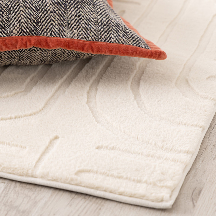 オンラインショップ限定】ボティーヌ 極厚ラグ S 1500×1000 グレー 床