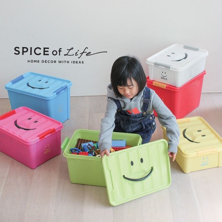 SPICE OF LIFE｜スパイス オブ ライフのトピックス「【定番人気】お片づけタイムも楽しくなる♪にっこり笑顔がかわいい「スマイルボックス」」  - ZOZOTOWN