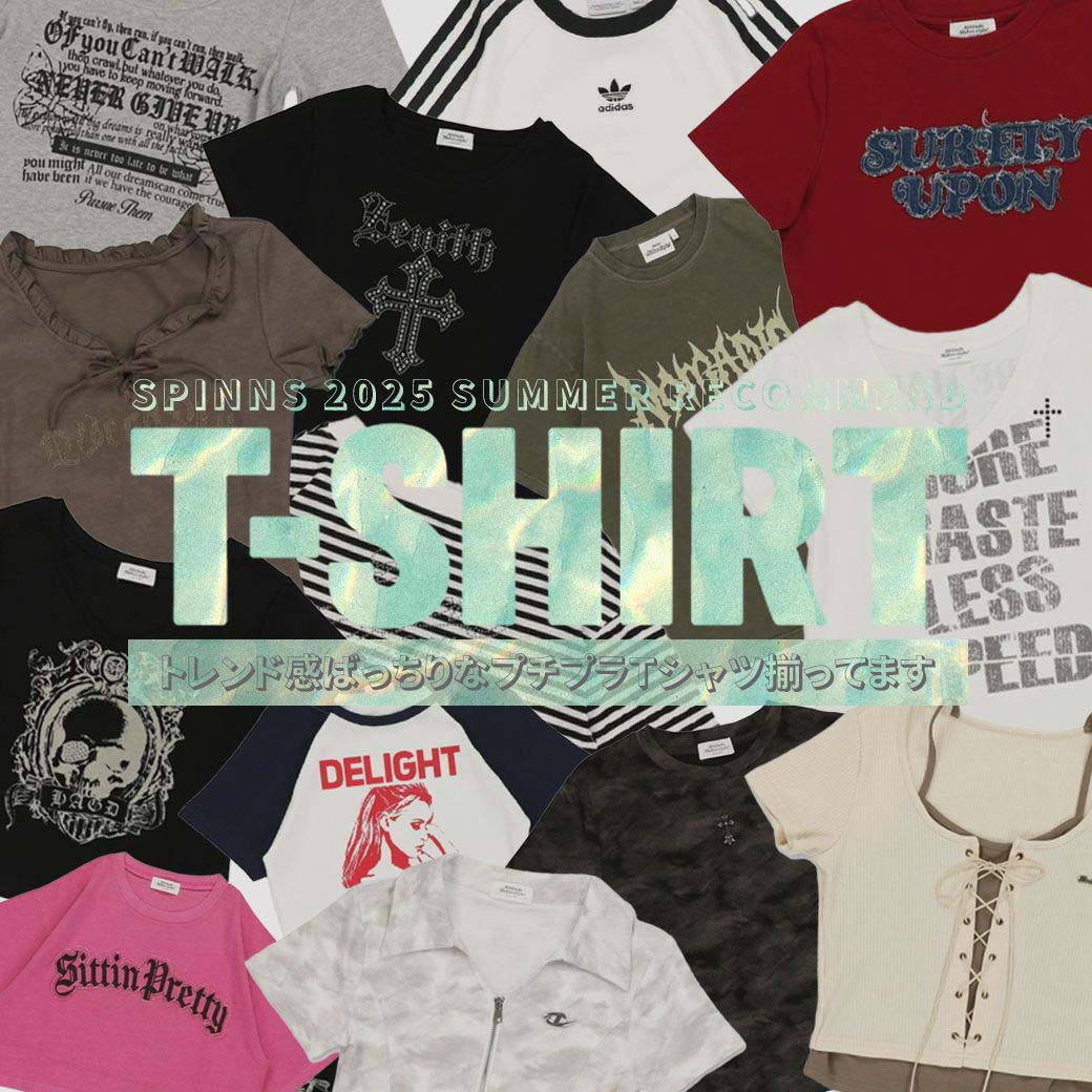 SPINNSiXsYj̃Vbvj[XuyWOMENzSPINNS 2025 SUMMER T-SHIRT COLLECTIONv