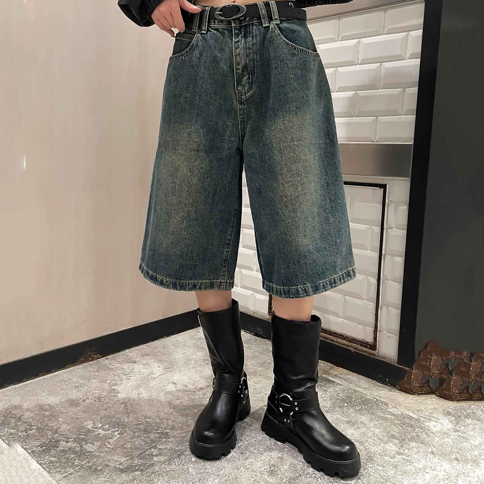 SPINNS�i�X�s���Y�j�̃V���b�v�j���[�X�u�y�����O�Z���[���z�E�H�b�V���h�f�j���n�[�t�p���c ���B���e�[�W���C�N/S,M,L 3�T�C�Y�W�J�v