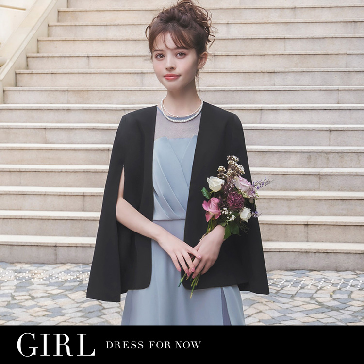 裏地レースノーカラー結婚式ジャケットボレロ（ノーカラージャケット）｜GIRL（ガール）のファッション通販 - ZOZOTOWN