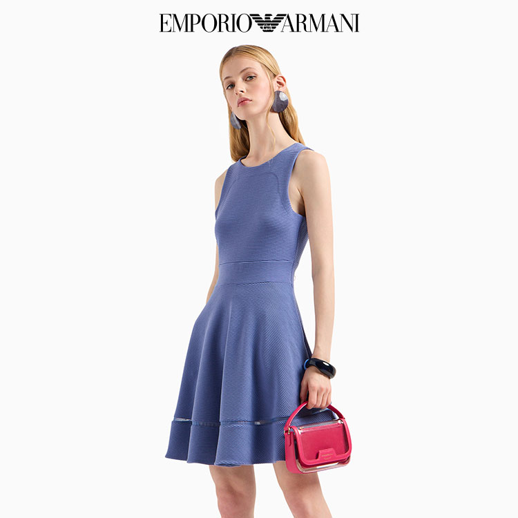 セール】【エンポリオ アルマーニ】フレアドレス オットマン風バレジャージー（ワンピース）｜EMPORIO ARMANI（エンポリオアルマーニ）のファッション通販  - ZOZOTOWN