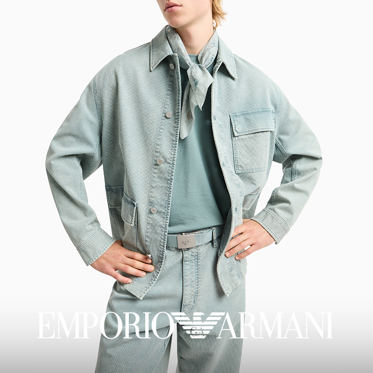 エンポリオ アルマーニ】トレンチコート 取り外し可能なジレ付き