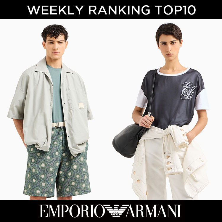 EMPORIO ARMANIiG|I A}[jj̃Vbvj[XuylCLOz EMPORIO ARMANI TTOP10 (5/19`5/25)v