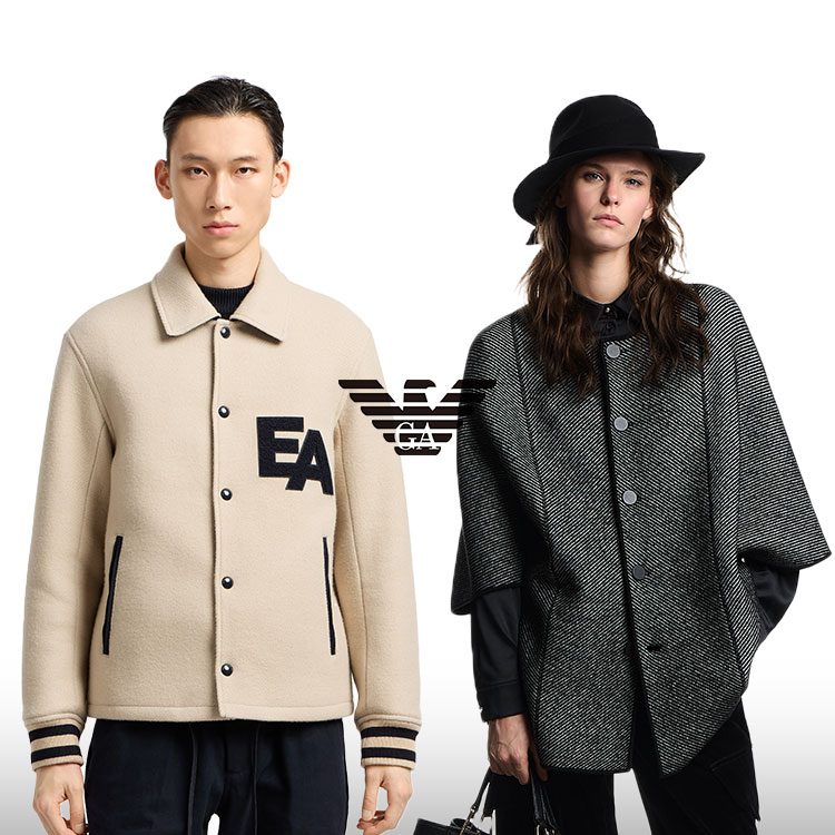 エンポリオ アルマーニ】シングルブレストジャケット バージンウール製