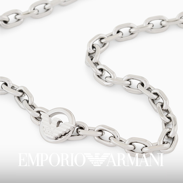 エンポリオ アルマーニ】イーグルロゴ スタッドピアス ステンレス