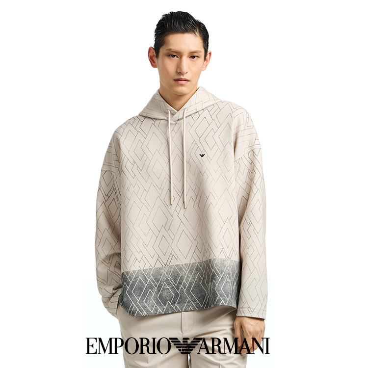 エンポリオ アルマーニ】Tシャツ テンセル混紡ジャージー マイクロ