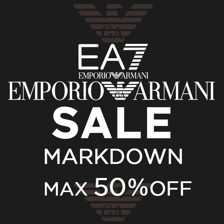 EMPORIO ARMANI�i�G���|���I �A���}�[�j�j�̃V���b�v�j���[�X�u���ő�50%OFF ����^�C���Z�[��&26SS�Z�[���J�Ò��yEMPORIO ARMANI & EA7�z �v
