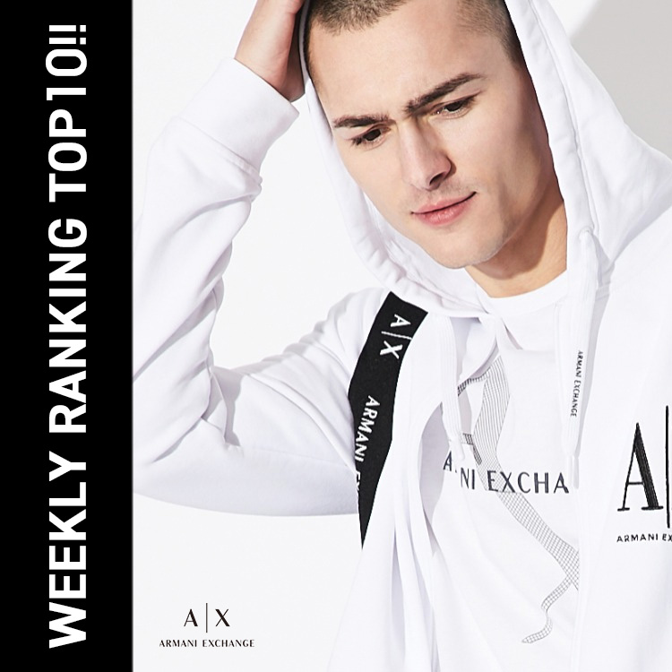 AX ARMANI EXCHANGE｜アルマーニ エクスチェンジのトピックス「WEEKLY RANKING メンズTOP10！【AX