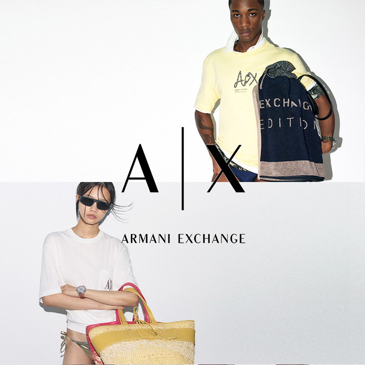 A|X ARMANI EXCHANGEiA}[j GNX`FWj̃Vbvj[Xu2025SS COLLECTION for SWIMWEAR & BEACH ITEMv