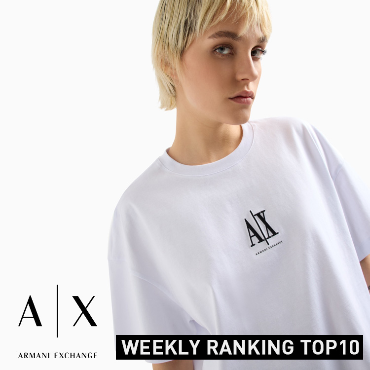 A|X アルマーニ エクスチェンジ】AXロゴ 半袖クルーネックT
