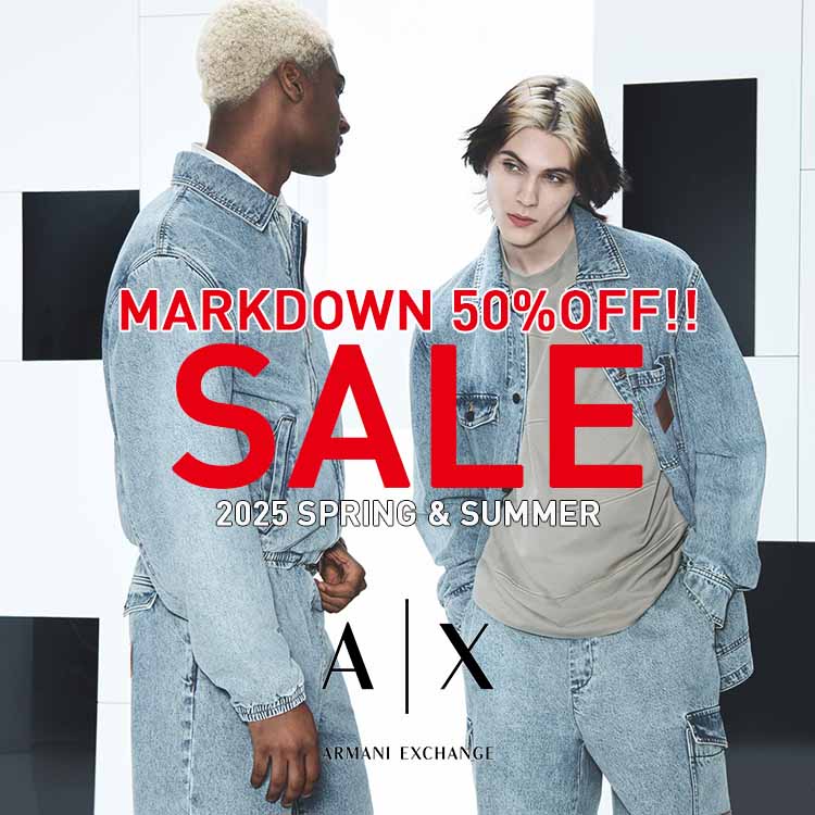 A|X ARMANI EXCHANGEiA}[j GNX`FWj̃Vbvj[XuUP TO 50%OFF !  vCX_E{ ! yA|X ARMANI EXCHANGEz v