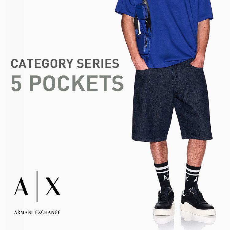 A|X ARMANI EXCHANGEiA}[j GNX`FWj̃Vbvj[Xu5POCKET DENIMMEN tBbgFLxyA|X ARMANI EXCHANGEz v