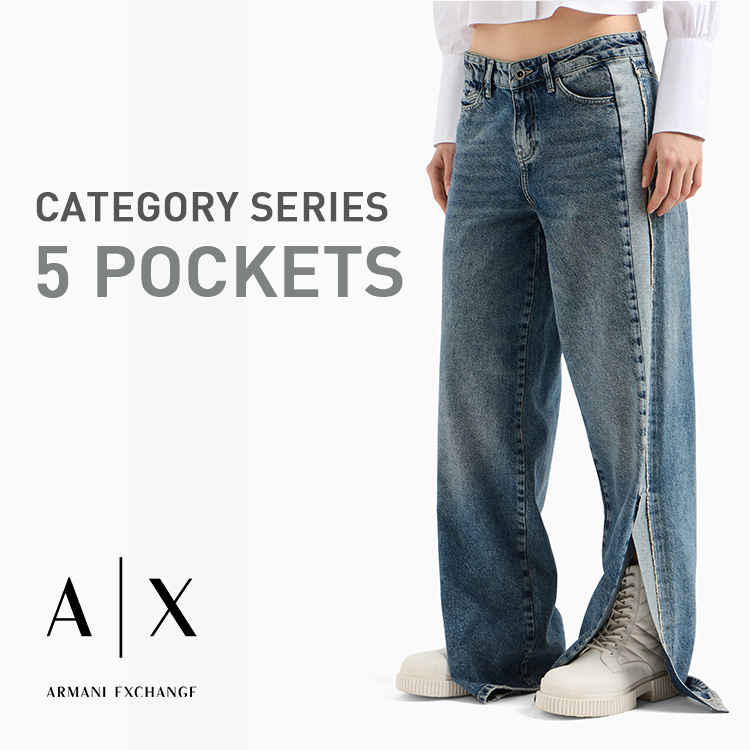 A|X ARMANI EXCHANGEiA}[j GNX`FWj̃Vbvj[Xu5POCKET DENIMWOMEN tBbgFLxyA|X ARMANI EXCHANGEz v