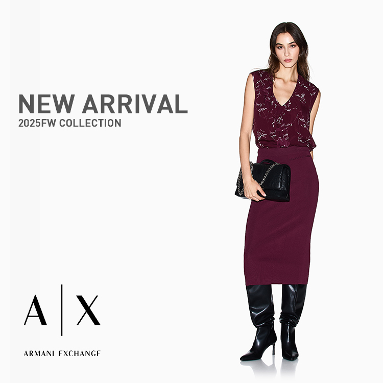 A|X ARMANI EXCHANGEiA}[j GNX`FWj̃Vbvj[XuNew ArrivalWOMEN 25FWRNVVЉIyA|X ARMANI EXCHANGEz v