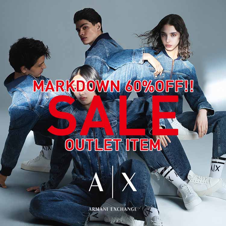 A|X ARMANI EXCHANGEiA}[j GNX`FWj̃Vbvj[XuUP TO 50%tăAEgbgACe60%OFF ! yA|X ARMANI EXCHANGEz v
