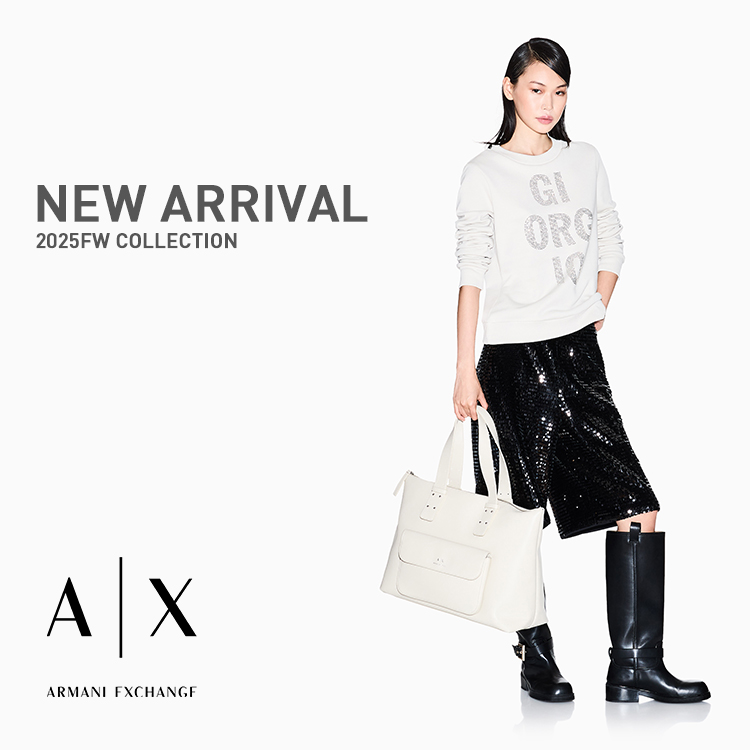 A|X ARMANI EXCHANGEiA}[j GNX`FWj̃Vbvj[XuNew ArrivalWOMEN 25FWRNVVЉIyA|X ARMANI EXCHANGEz v