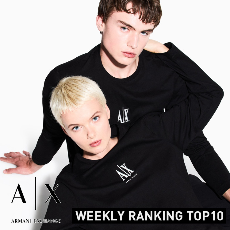 A|X ARMANI EXCHANGEiA}[j GNX`FWj̃Vbvj[XuWEEKLY RANKING YTOP10IyA|X ARMANI EXCHANGEz v