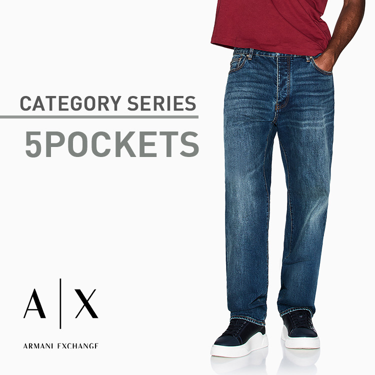 A|X ARMANI EXCHANGEiA}[j GNX`FWj̃Vbvj[Xu5POCKET DENIMMEN tBbgFLxyA|X ARMANI EXCHANGEz v