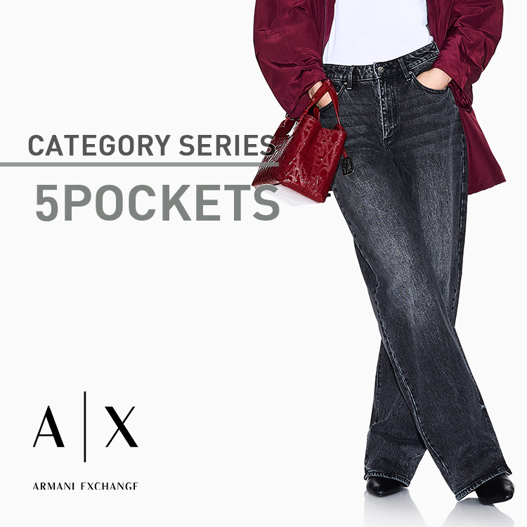A|X ARMANI EXCHANGEiA}[j GNX`FWj̃Vbvj[Xu5POCKET DENIMWOMEN tBbgFLxyA|X ARMANI EXCHANGEz v