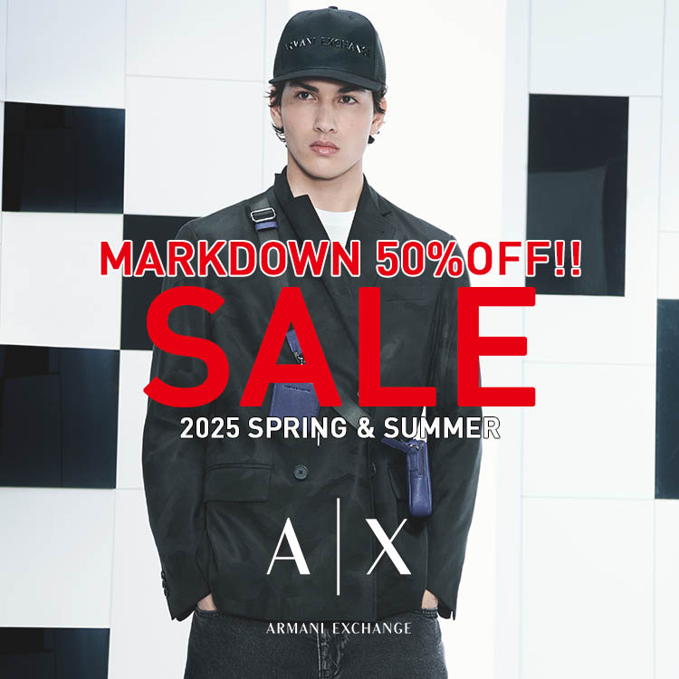 A|X ARMANI EXCHANGEiA}[j GNX`FWj̃Vbvj[XuUP TO 60%OFF !  vCX_E{ ! yA|X ARMANI EXCHANGEz v