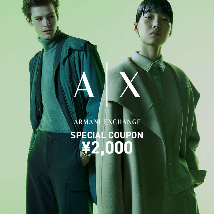 アルマーニエクスチェンジ キルティング レザーコート ベルト付き ARMANI EXCHANGE (アルマーニ エクスチェンジ) キルティング