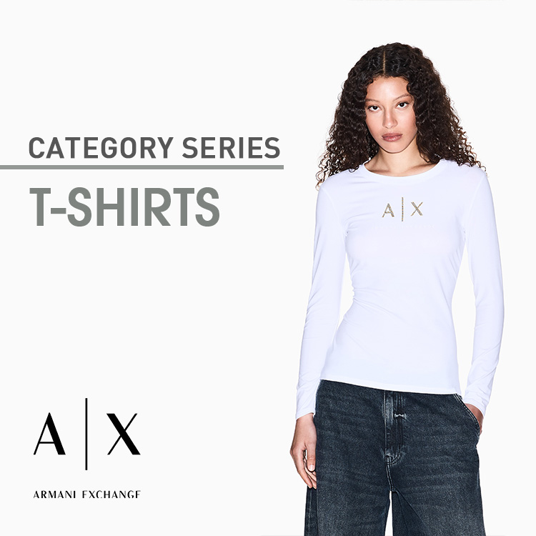 A|X ARMANI EXCHANGEiA}[j GNX`FWj̃Vbvj[XuT-SHIRTWOMEN TVcV ! yA|X ARMANI EXCHANGEz v