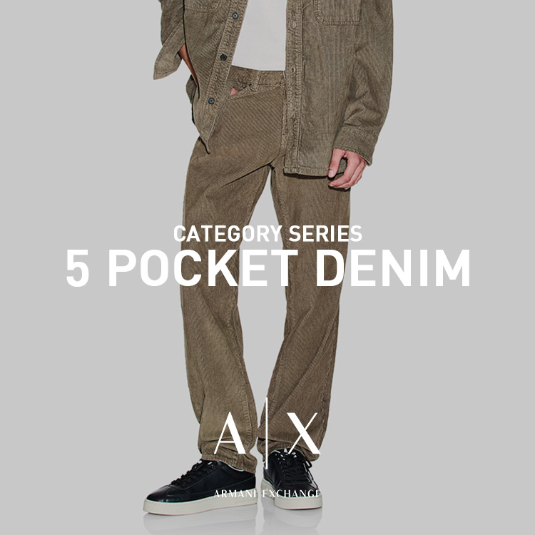A|X ARMANI EXCHANGE�i�A���}�[�j �G�N�X�`�F���W�j�̃V���b�v�j���[�X�u��5POCKET DENIM��MEN �t�B�b�g��F���L�x��yA|X ARMANI EXCHANGE�z �v