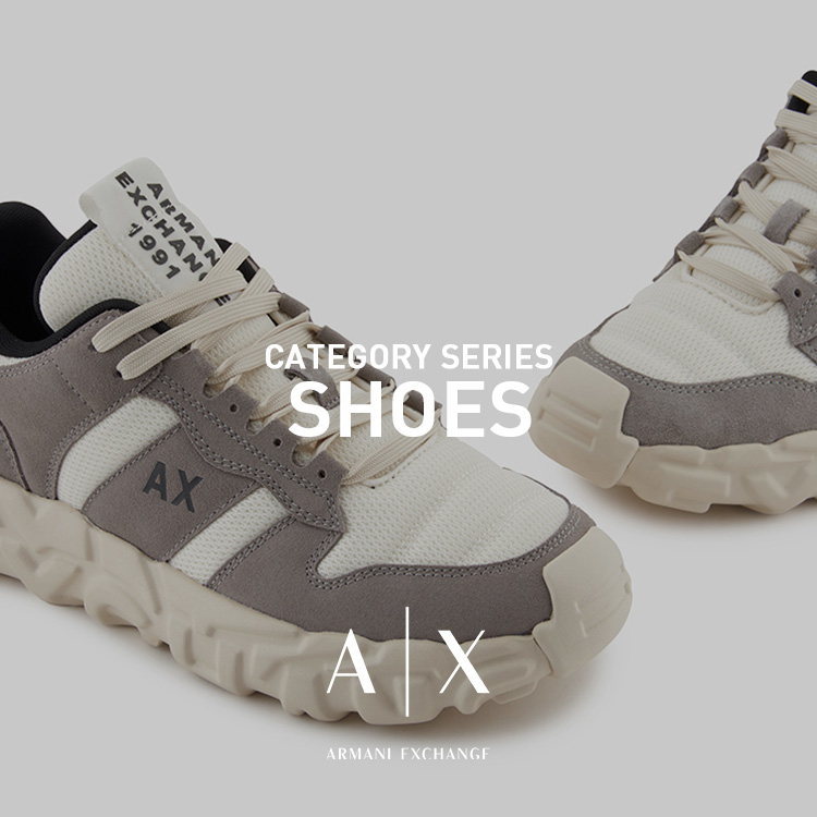 セール】【A|X アルマーニ エクスチェンジ】AXロゴ レースアップ