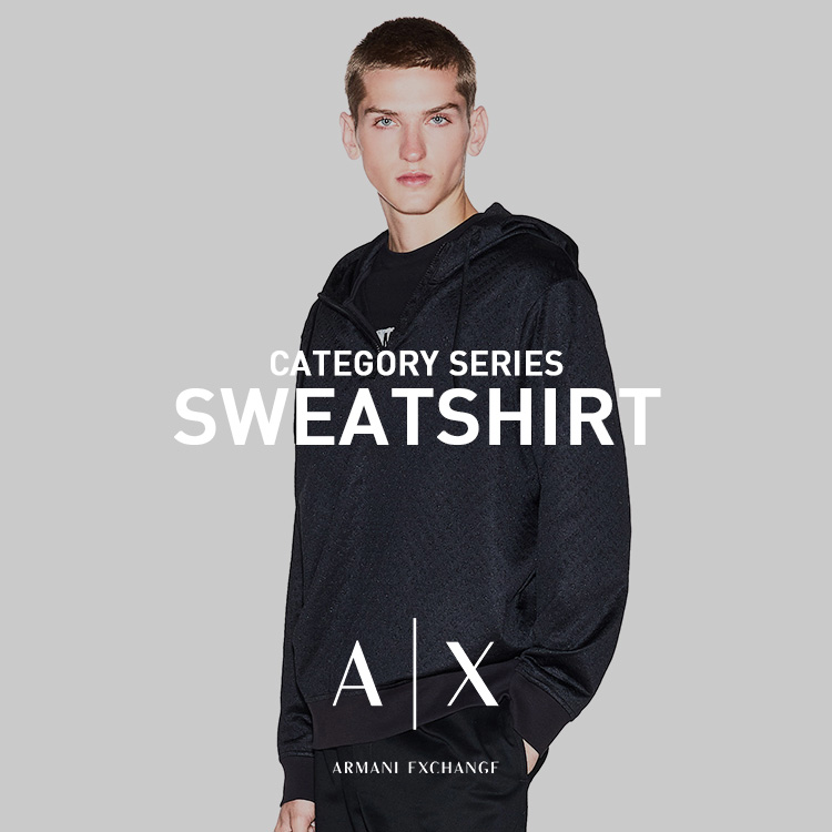 A|X ARMANI EXCHANGE�i�A���}�[�j �G�N�X�`�F���W�j�̃V���b�v�j���[�X�u��SWEATSHIRT��MEN ���܂킵�L�x�I�yA|X ARMANI EXCHANGE�z �v