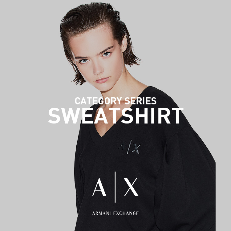 A|X ARMANI EXCHANGE�i�A���}�[�j �G�N�X�`�F���W�j�̃V���b�v�j���[�X�u��SWEATSHIRT��WOMEN ���܂킵�L�x�I�yA|X ARMANI EXCHANGE�z �v