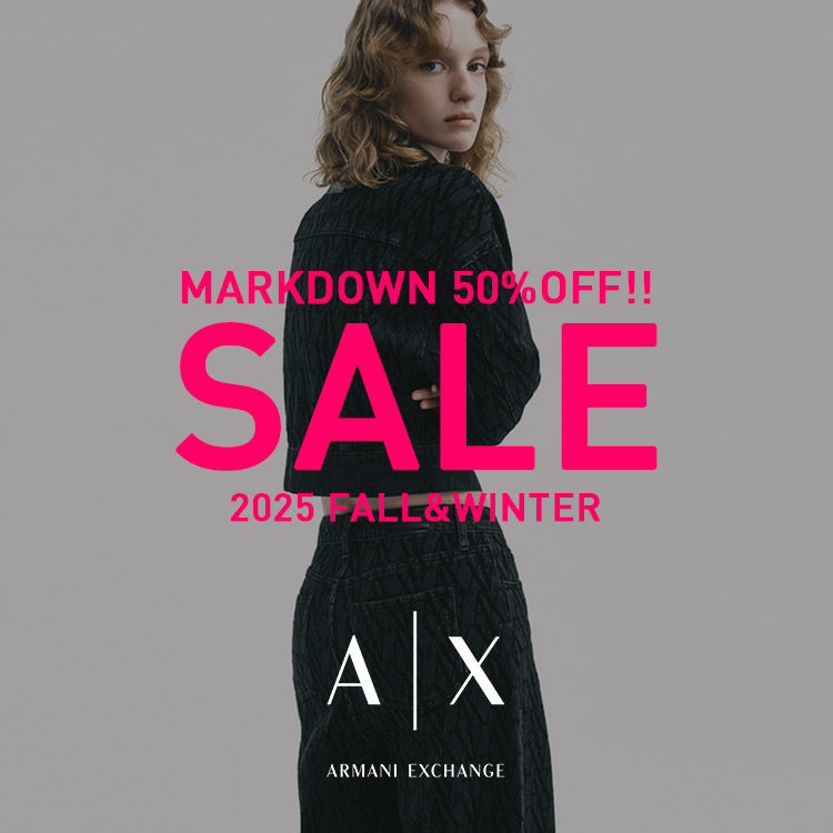 A|X ARMANI EXCHANGE�i�A���}�[�j �G�N�X�`�F���W�j�̃V���b�v�j���[�X�u��UP TO 50%OFF ! �� ���X�g�Z�[�����{�� ! �yA|X ARMANI EXCHANGE�z �v