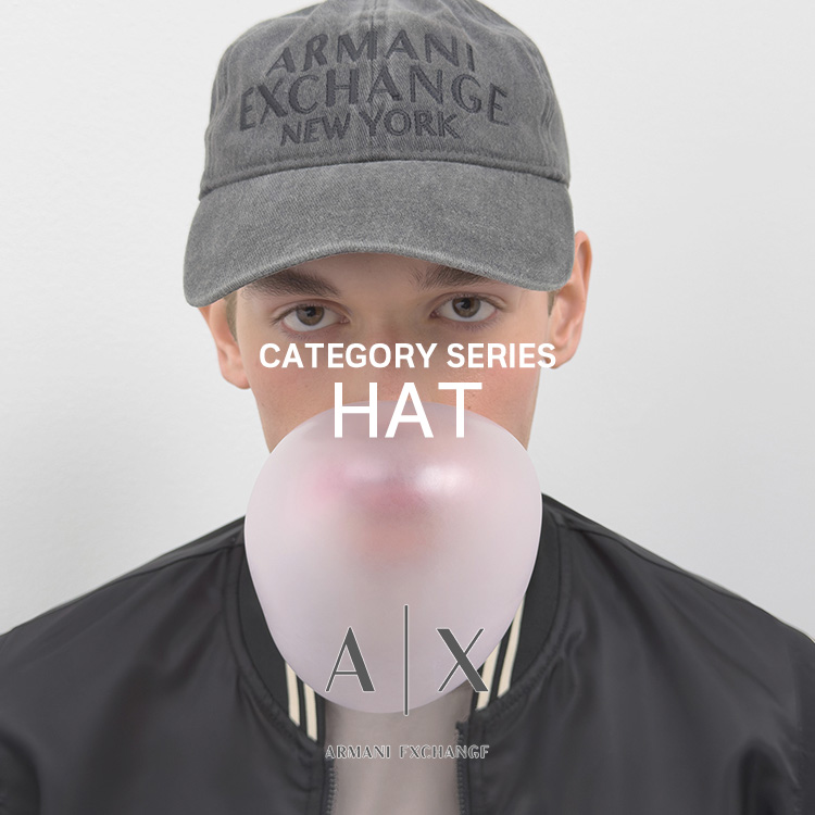 A|X ARMANI EXCHANGE�i�A���}�[�j �G�N�X�`�F���W�j�̃V���b�v�j���[�X�u��HAT��MEN �����g�ɂ��A�M�t�g�Ƃ��Ă� �yA|X ARMANI EXCHANGE�z �v