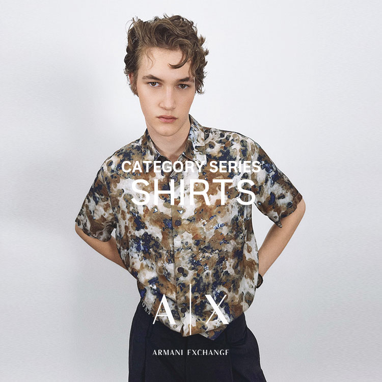 A|X ARMANI EXCHANGE�i�A���}�[�j �G�N�X�`�F���W�j�̃V���b�v�j���[�X�u��SHIRT�����񂵔��Q�I�X�X���A�C�e�� ! �yA|X ARMANI EXCHANGE�z �v