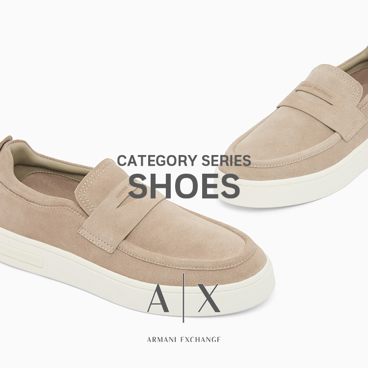 A|X ARMANI EXCHANGE�i�A���}�[�j �G�N�X�`�F���W�j�̃V���b�v�j���[�X�u��SHOES��MEN �g���x����A�E�g�h�A�̕K�{�A�C�e�� ! �yA|X ARMANI EXCHANGE�z �v