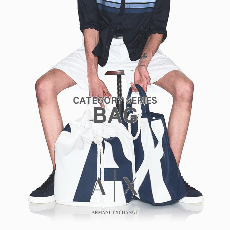 A|X ARMANI EXCHANGE�i�A���}�[�j �G�N�X�`�F���W�j�̃V���b�v�j���[�X�u��BAG��MEN �X�^�C�����d�グ��AA|X�̃o�b�O�Z���N�V���� �yA|X ARMANI EXCHANGE�z �v