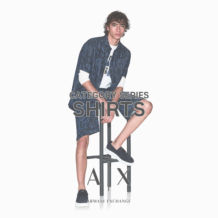 A|X ARMANI EXCHANGE�i�A���}�[�j �G�N�X�`�F���W�j�̃V���b�v�j���[�X�u��SHIRT��MEN �y�₩�ɖ�����T�}�[�V���c ! �yA|X ARMANI EXCHANGE�z �v