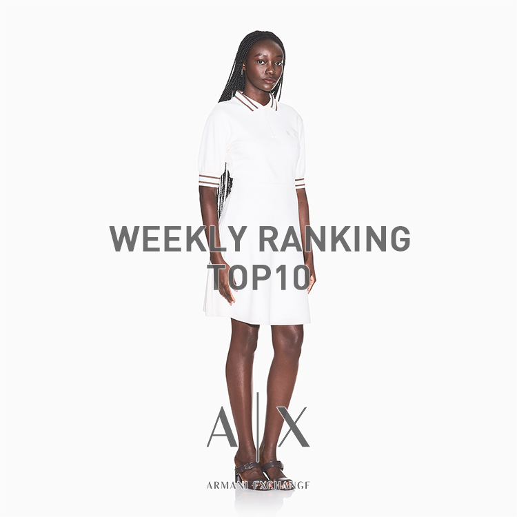 A|X ARMANI EXCHANGE�i�A���}�[�j �G�N�X�`�F���W�j�̃V���b�v�j���[�X�uWEEKLY RANKING ���f�B�[�XTOP10�I�yA|X ARMANI EXCHANGE�z �v