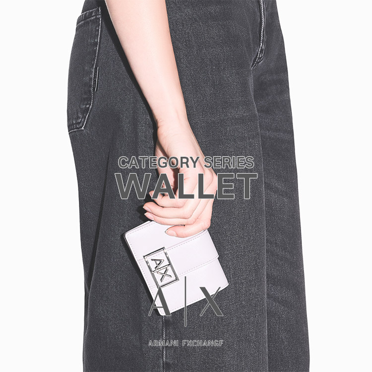 A|X ARMANI EXCHANGE�i�A���}�[�j �G�N�X�`�F���W�j�̃V���b�v�j���[�X�u��WALLET��WOMEN �����g�ɂ��A�M�t�g�Ƃ��Ă� �yA|X ARMANI EXCHANGE�z �v