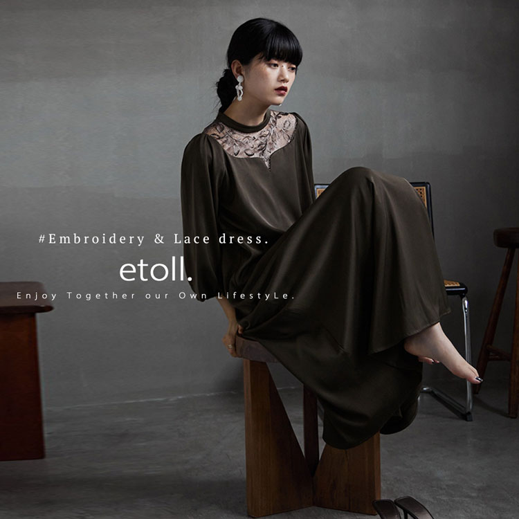 bflat｜ビーフラットのトピックス「etoll. // #Embroidery & Lace dress.」 - ZOZOTOWN