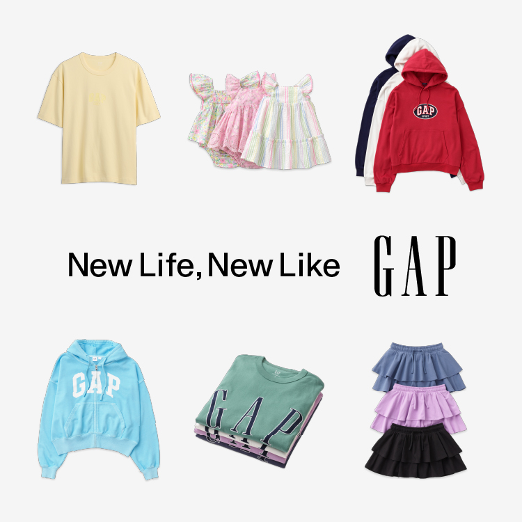 GAP�i�M���b�v�j�̃V���b�v�j���[�X�u�yGAP�zNew Life, New Like �v